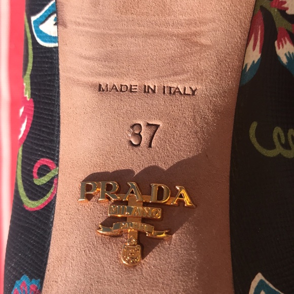 PRADA floral pointed toe pumps - Picture 8 of 8